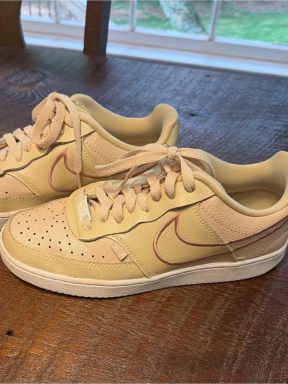 Nike Air Force 1 Low Pale Pink Cream Women’s Sneakers Leather Lace Up Casual